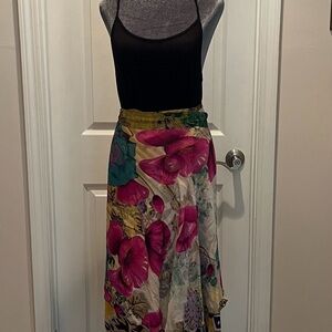 Wrap Skirt Reversible Multi Color